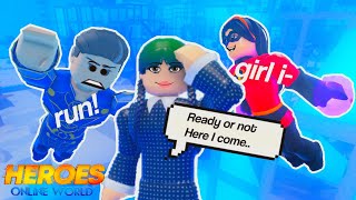 Heroes *HIDE N SEEK* CHALLENGE 👀⏳ w/ subscribers + SECRET 🙊 Robux Code | Heroes: Online World