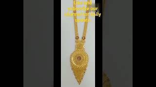 Latest gold long necklace designs 2022