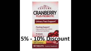 Discount - 21st Century, Cranberry Plus Probiotic, 60 Tablets Review