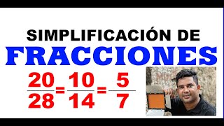 SIMPLIFICACIÓN DE FRACCIONES / SUPER FÁCIL