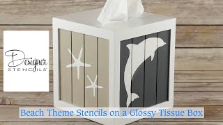 Stenciling Beach Themed Decor DIY Improvement | Designer Stencils