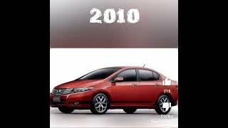 Evolution of Honda city car (2000~2022)#shorts