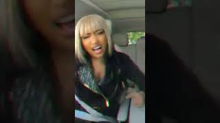 Aaaa I'm a motherlcksbfg Monster‼️😂 #nickiminaj #carpoolkaraoke