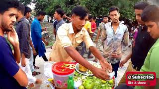 Punjabi Man Sells  Green Guava + Green Amra  - Green Guava & Green Amra Cutting & Making