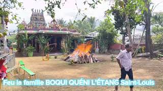 🔥 Feu 🔥 la famille BOQUI QUÉNI L’étang saint-Louis 974 marche sur le feu dimanche 30 avril 2023