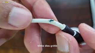 Como consertar o cabo do Iphone (gambiarra)