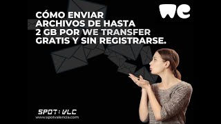 Cómo enviar archivos por We Transfer gratis y sin registrarse.