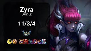 Zyra vs Taliyah JUNGLE - KR CHALLENGER Patch 14.22