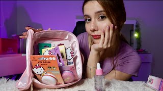 ASMR- OS GATILHOS MAIS RELAXANTES E FOFOS DE COSMÉTICOS DA HELLO KITTY 💖