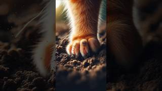 Orange Tabby Cat's Adventure: The Insect Grub Encounter #shorts