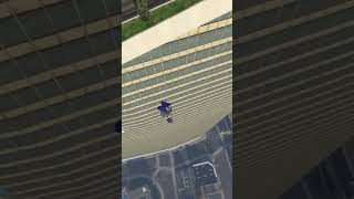 Sonic falls from the skyscraper😱💀#shorts