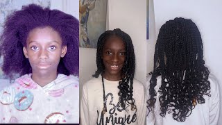 Braids Hairstyles with Curly Ends Pick and Drop Give Me Some Titles Hair Care asanwa baby