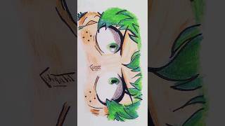 Drawing anime characters having green eyes#eyes #eyeart #animeart #animeedit #anime #shorts #green👁️