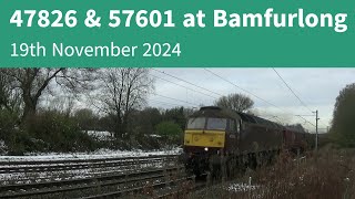 47826 & 57601 at Bamfurlong - 19th November 2024