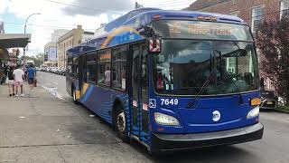 [MTA] Kings Plaza Bound 2018 New Flyer XD40 [#7649] B2 Bus @ East 16 St