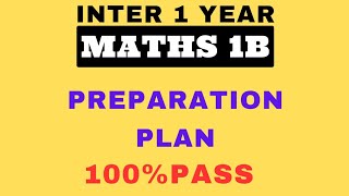 TS INTER 1 YEAR MATHS 1B PREPARATION PLAN|INTER 1YEAR MATHS 1B IMPORTANT QUESTIONS|IPE 2024