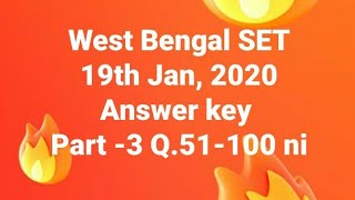 WB SET 2020 Q.51- 100 answer key || History Final part 3 || History with Bishnu