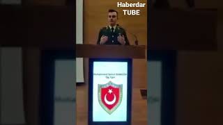 Milli Savunma Üniversitesi'nde Teğmen salavat getirip mezuniyet duası okudu.