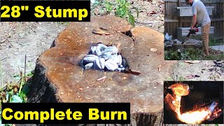 Easy Stump Removal - Complete Burn