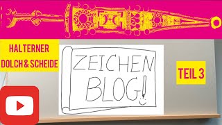 Archäologisches Zeichnen: Der römische Dolch aus Haltern am See. Teil 3