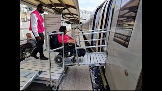 New #mobile #wheelchair #railway #access #ramp at #parisolympics2024 - #accessible #transportation