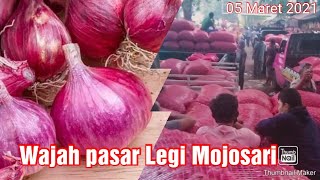 Wajah Pasar Legi Mojosari,  Pagi  Fuul Bawang Merah.