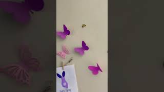 DIY Beginner Cricut project 3D Bees & Butterflies #simple #cricutbeginner  #cardstock