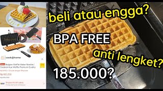 REKOMENDASI WAFFLE MAKER  (TEFLON CETAKAN WAFFLE)