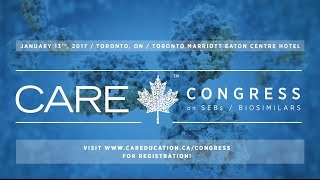 Dr. John Marshall invites you to register for the CARE Congress on Biosimilars/SEBs!