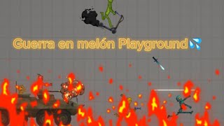 !ha llegado la guerra en melón Playground de frutas vs robots! 💀💀🫣🫣 | Melon Playground