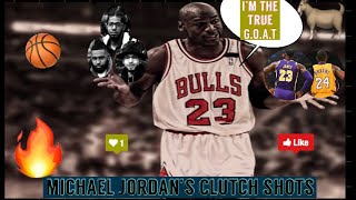 IS MJ THE MOST CLUTCH ???? ALL MJ CLUTCH SHOTS REACTIONS🔥