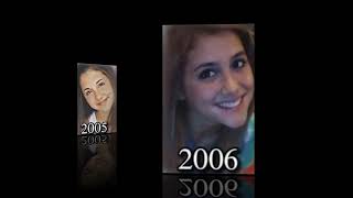 ariana grande throughout the years