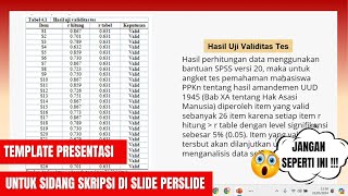 Template Presentasi Sidang Skripsi Penjelasan Slide Per Slide