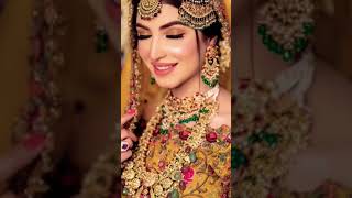 Pakistan beautiful actress kinza hashmi in bridal look #pakistaniactress  #kinzahashmi #shortvideo