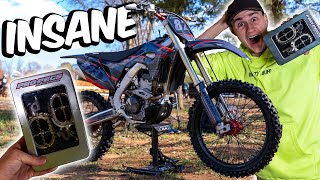 BEST UPGRADE FOR YOUR DIRTBIKE! *TITANIUM FOOT PEGS*