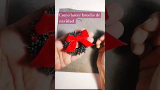 Como hacer broche de Navidad #bordadoamano #christmas #diy #bordado #art #artesanias  #manualidades