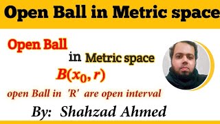 Theorem on discrete metric spaces by Shahzad Ahmed. #metricspace #bsmath #ads #openball