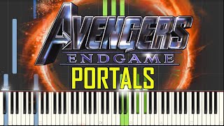 Portals - Avengers: Endgame [Synthesia Piano Tutorial]