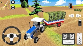 !! Real Tractor Trolley Farming Simulation Game !! Swaraj Tractor For Loading  !! Anu Cartoon TV !!