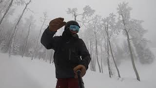 Steamboat Springs Back Bowls Snowboarding Double Black Diamond!