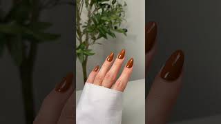 Brown nails @OPIProducts material gworl #nails #nailinspo #nailtrends #shorts #asmr #brownnails