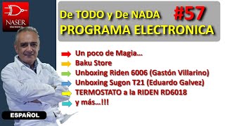 🆙#57-dTODO y d_NADA. Baku Store, Unboxing Riden 6006 y Sugon T21, Termostato Riden 6018 y más...