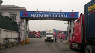 Đường đến bãi container Hải Minh - Hai Minh Depot | Hải Phòng Logistics.