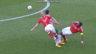 Jonathan Williams and Ashley Williams horrible bump