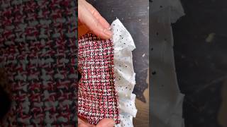 How to make frill yourself &sew on the fabric