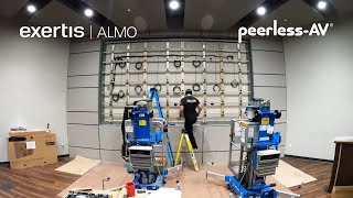 Exertis Almo, INFiLED, and Peerless-AV dvLED Video Wall Installation