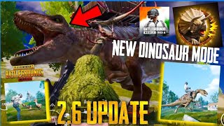 🔥BGMI NEW 2.6 UPDATE IS HERE - DINOSAUR THEMED MODE BGMI UNBAN TODAY (PUBG MOBILE)