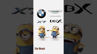 BMW   X7 Vs Aston Martin DBX minions style#tiktok #shorts