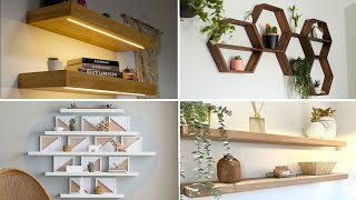 100 FLOATING SHELVES DESIGN IDEAS 2024 - INDOOR DECORATION IDEAS - wooden shelves design ideas