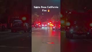 Santa Rosa California House burns